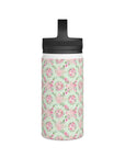 Shabby Chic Moments Stainless Steel Water Bottle, Handle Lid