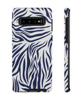 Midnight Blue Animal Print Tough phone case