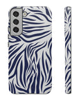 Midnight Blue Animal Print Tough phone case
