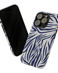 Midnight Blue Animal Print Tough phone case