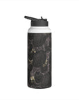 Dark Academia Stainless Steel Water Bottle, Dark Floral Water Bottle, Floral Drinkware, Dark Academia Drinkware, Vintage floral water bottle-Mug-Dalge