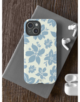 Cream Blue Aesthetic Pastel Floral Pastel phone case EU