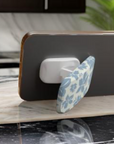 Cream Blue Phone Grip | Stylish Grip & Stand