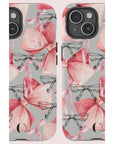 Dreamy Pink Bow Tough Phone Case | Durable Artistry