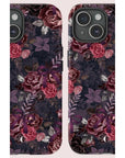 Dark Floral Purple Bow Tough Phone Case | Ultimate Protection