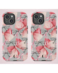 Dreamy Pink Bow Tough Phone Case | Durable Artistry