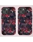Dark Floral Purple Bow Tough Phone Case | Ultimate Protection