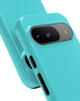 Ocean Blue Tough Phone Case| Glossy Ocean Blue color Tough Phone Case