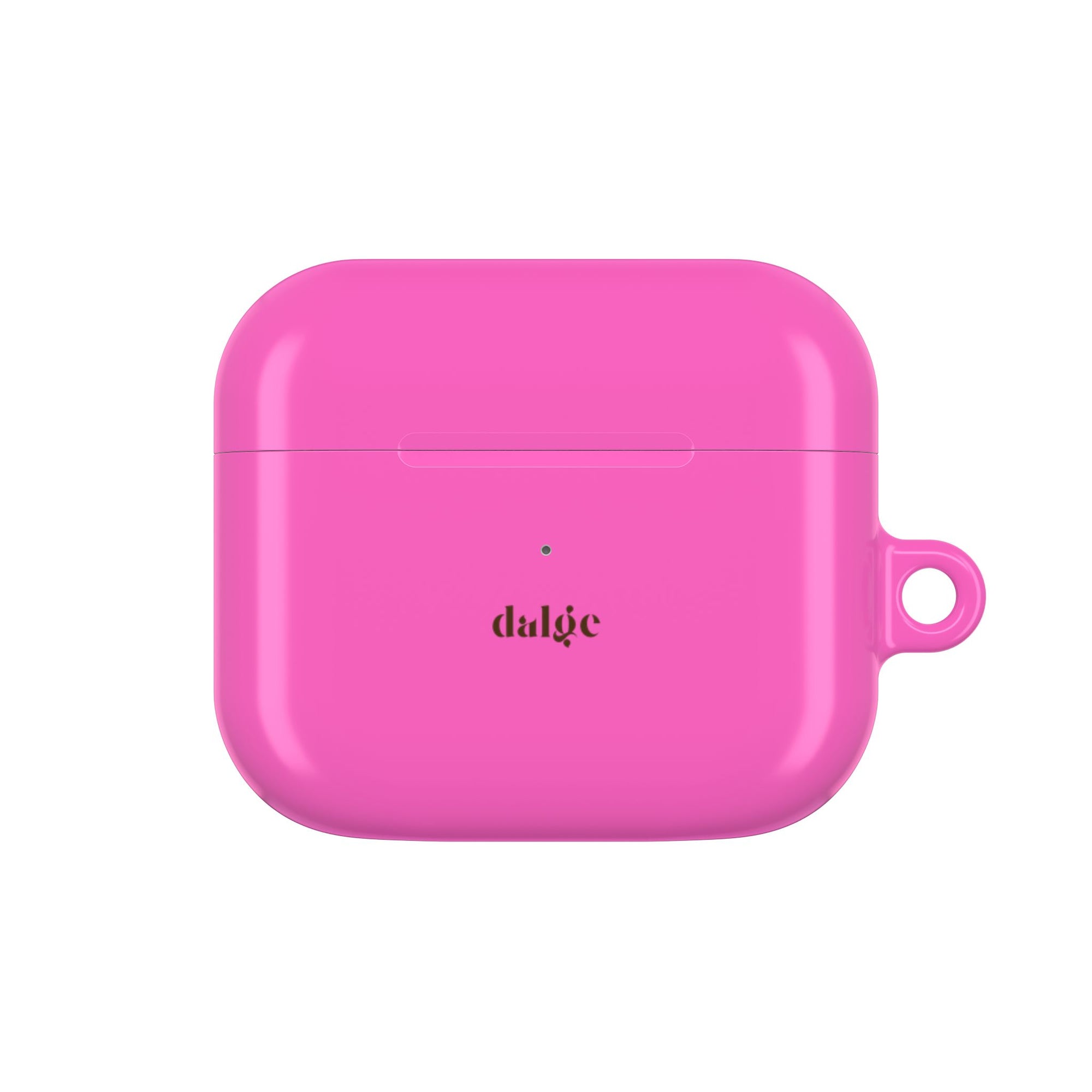 Pretty In Pink Earbuds Case | Glossy Hot Pink AirPods Case