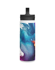 Spring's Palette Stainless Steel Water Bottle - Leakproof with Handle Lid