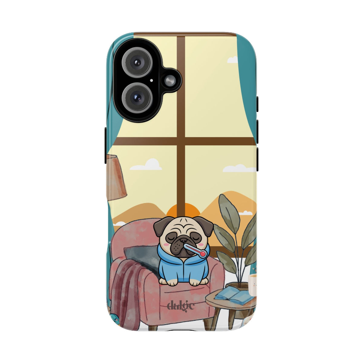 Ollie is sick on Valentine’s phone case, with full-edge print, shock-absorbing dual-layer protection, and gentle pastel tones for daily comfort.