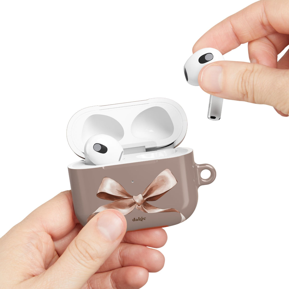 Elegant My Fall Box AirPods Case with Bow Design – Stylish AirPods Cover