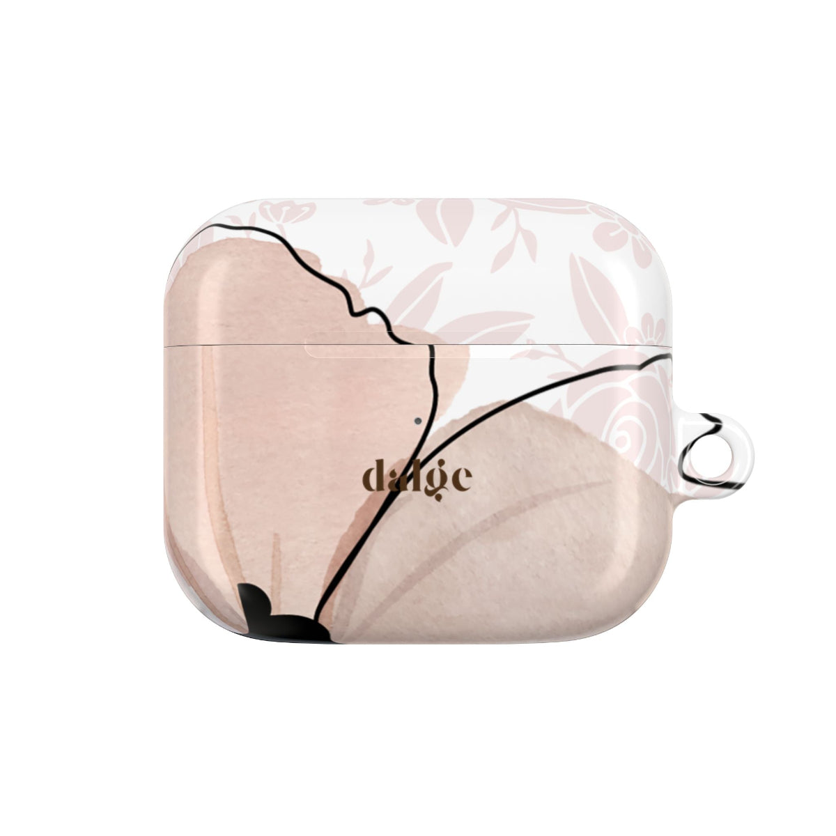 Flower Party Earbuds Case | Pastel Floral AirPods Case featuring flowers on glossy background