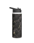 Dark Academia Stainless Steel Water Bottle, Dark Floral Water Bottle, Floral Drinkware, Dark Academia Drinkware, Vintage floral water bottle-Mug-Dalge