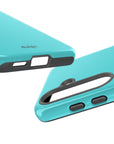 Ocean Blue Tough Phone Case| Glossy Ocean Blue color Tough Phone Case