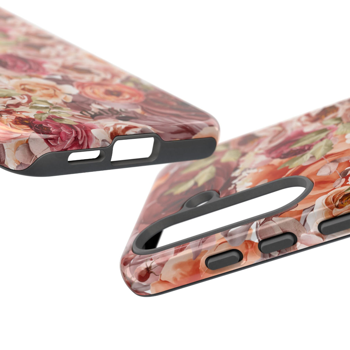 Fall delight Tough Phone Case featuring floral designs in fall aesthetic from our collection Toffee Latte