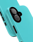 Ocean Blue Tough Phone Case| Glossy Ocean Blue color Tough Phone Case