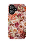 Fall delight Tough Phone Case featuring floral designs in fall aesthetic from our collection Toffee Latte