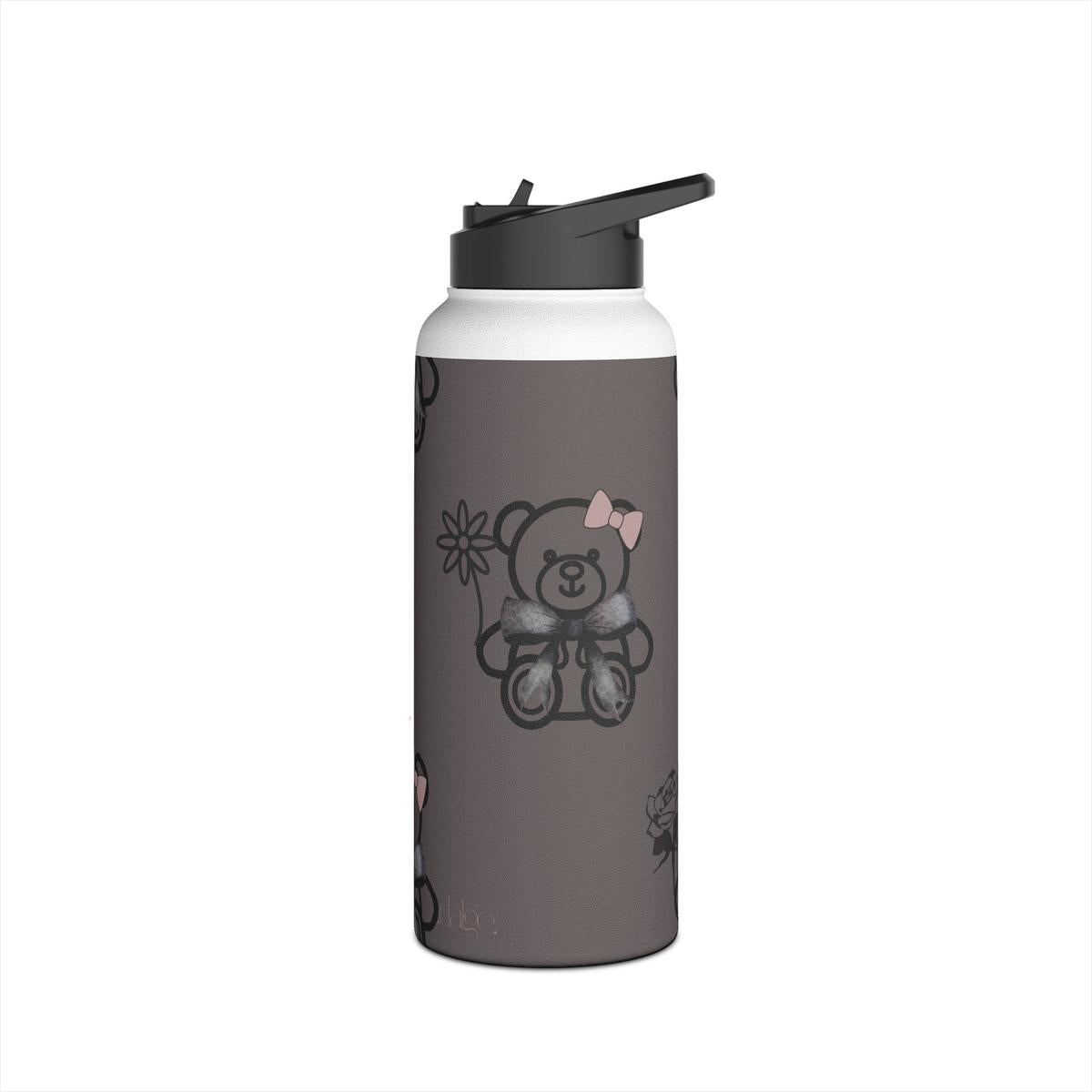 Oh Teddy Stainless Steel Water Bottle featuring cute teddy designs 