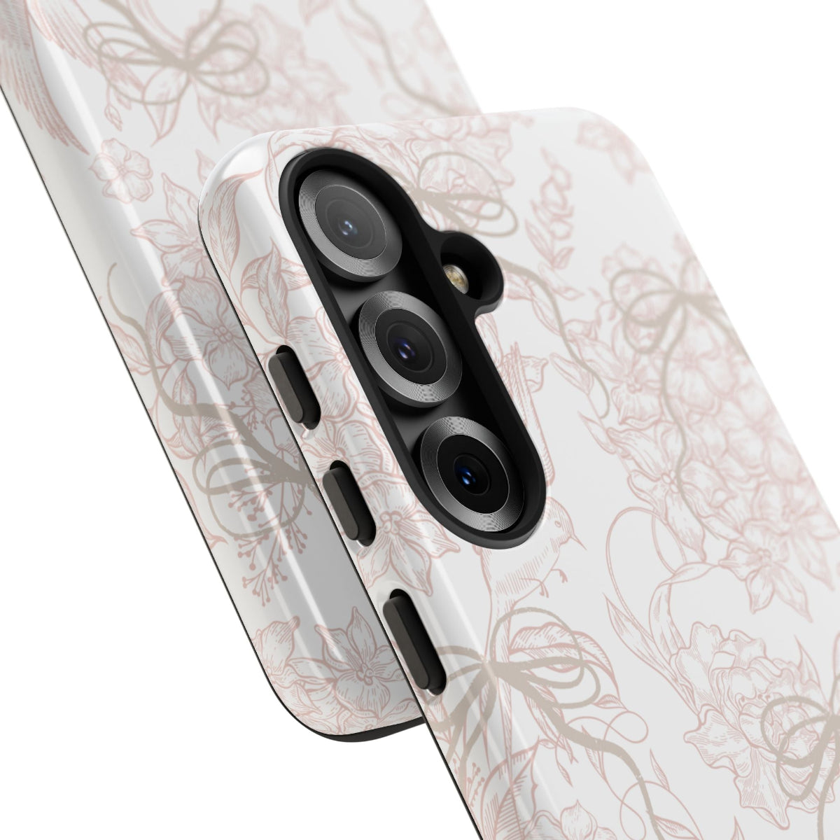 Pale Bouquet Tough Phone Case,A slim, protective phone case that dresses your device in a soft, vintage-inspired floral pattern. 