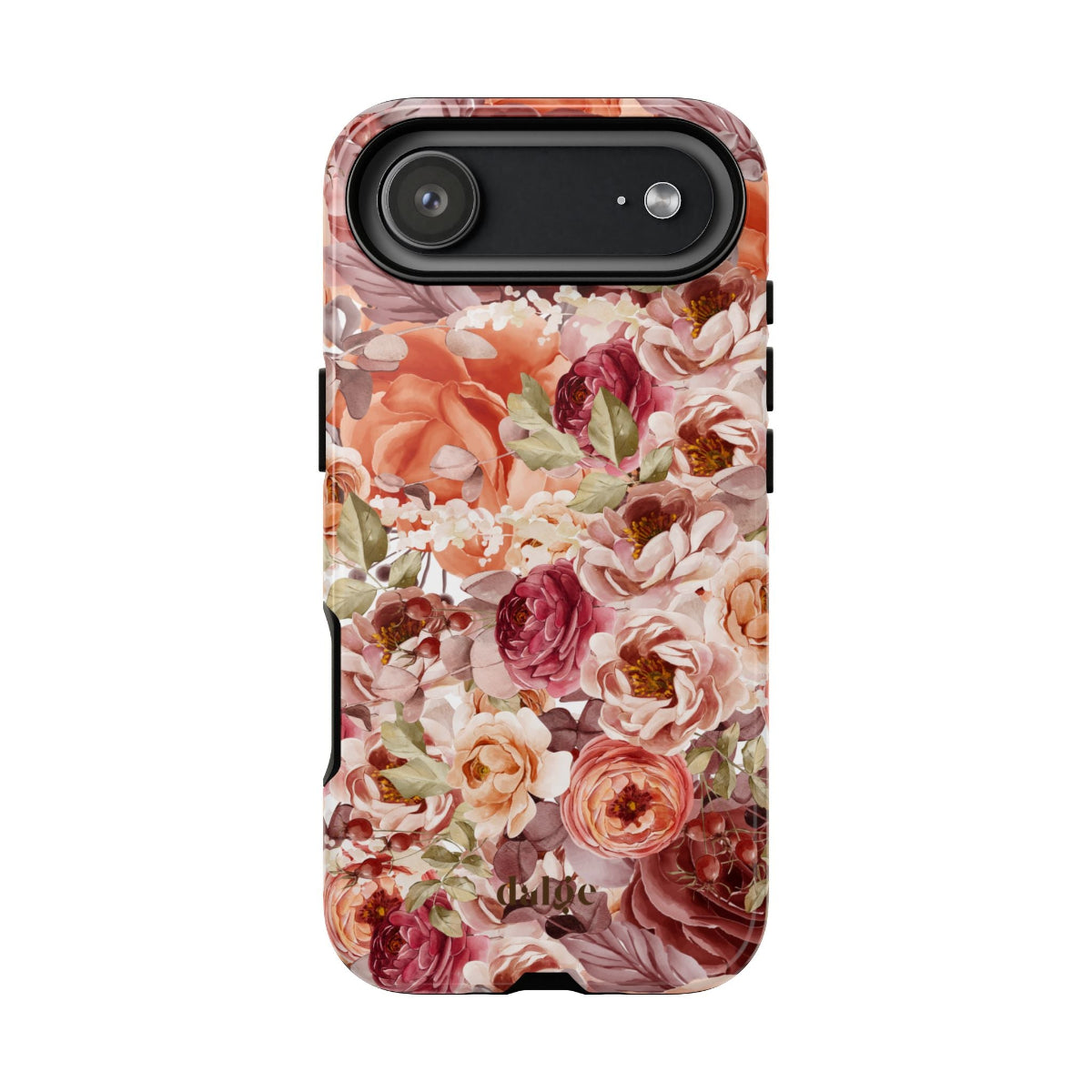 Fall delight Tough Phone Case featuring floral designs in fall aesthetic from our collection Toffee Latte
