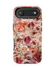 Fall delight Tough Phone Case featuring floral designs in fall aesthetic from our collection Toffee Latte
