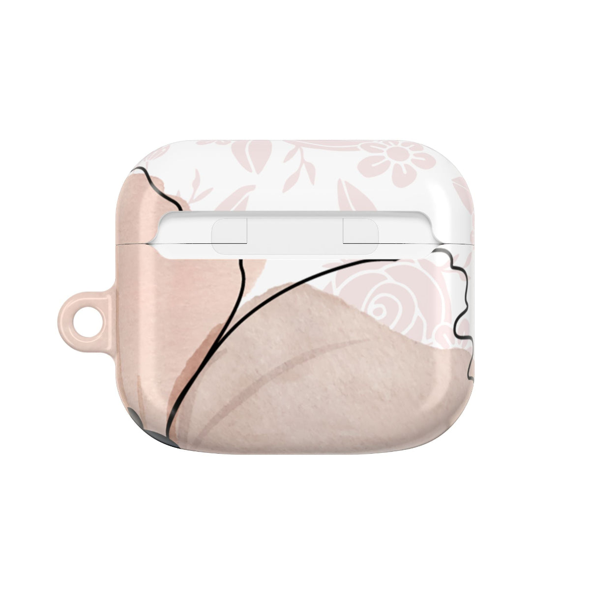 Flower Party Earbuds Case | Pastel Floral AirPods Case featuring flowers on glossy background