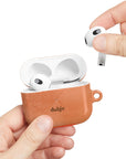 Trendy Pumpkin Pie AirPods Case with unique design and protective cover, ideal for stylish and secure earbud storage.