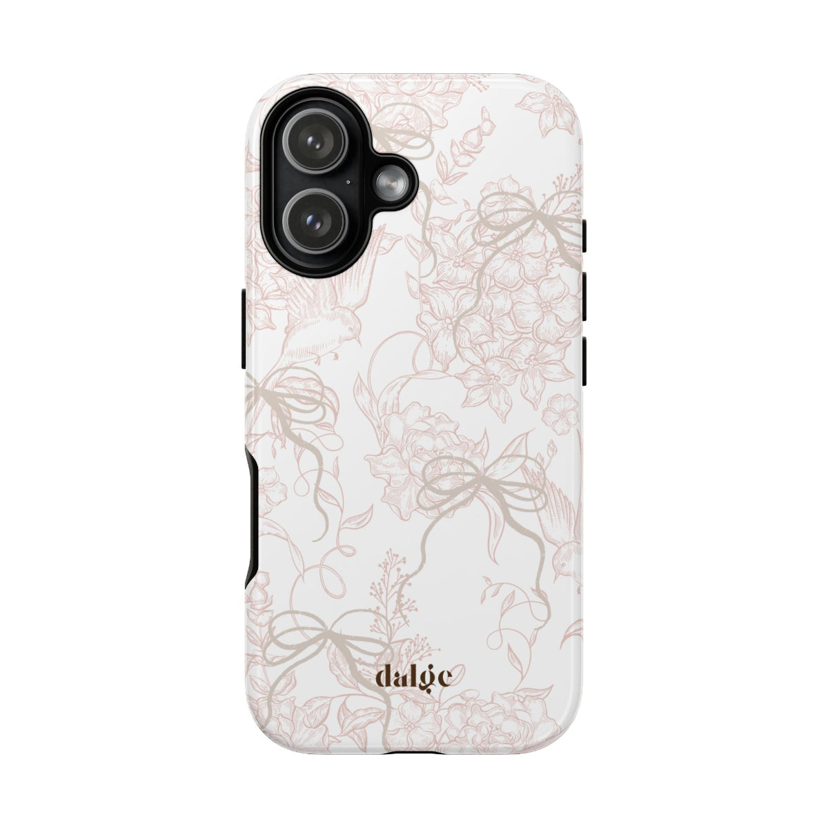 Pale Bouquet Tough Phone Case,A slim, protective phone case that dresses your device in a soft, vintage-inspired floral pattern. 