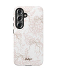 Pale Bouquet Tough Phone Case,A slim, protective phone case that dresses your device in a soft, vintage-inspired floral pattern. 