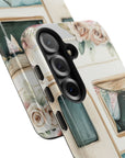Pick Me Up At 8 Tough Phone Case – Slim, impact-resistant case with vintage watercolor camper and floral scene, available in glossy or matte finish.
