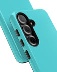 Ocean Blue Tough Phone Case| Glossy Ocean Blue color Tough Phone Case