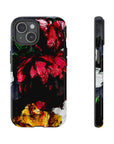 Dark Floral Tough phone Case Analise