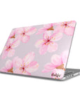 My Bouquet Laptop Case | Pink Floral MacBook Case Fully Covering the MacBook