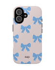 Shockproof Ballet Phone Case | Adage collection with delicate blue bows design