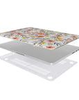 Floral laptop case on a white background