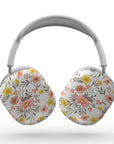 Floral-patterned AirPods Max  on a white background