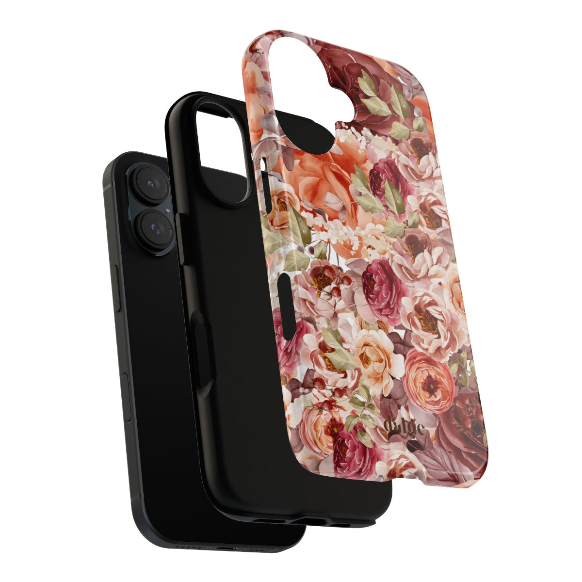 Fall delight Tough Phone Case featuring floral designs in fall aesthetic from our collection Toffee Latte