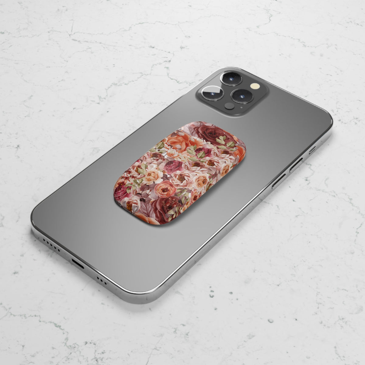 Fall Delight Phone Grip, Phone Stand, Cell Phone Accessory, Flower Design Grip