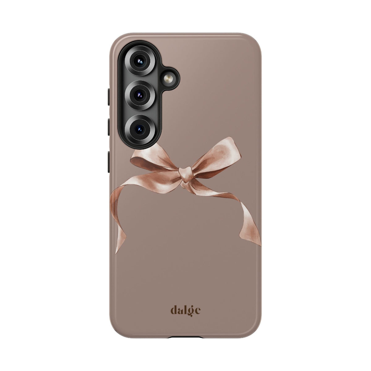 Fall-themed tough phone case from the Toffee Latte Collection featuring a pink bow.&quot;
