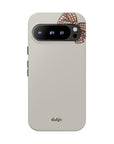 Phone case with a bow detail on a white background
