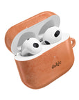 Trendy Pumpkin Pie AirPods Case with unique design and protective cover, ideal for stylish and secure earbud storage.