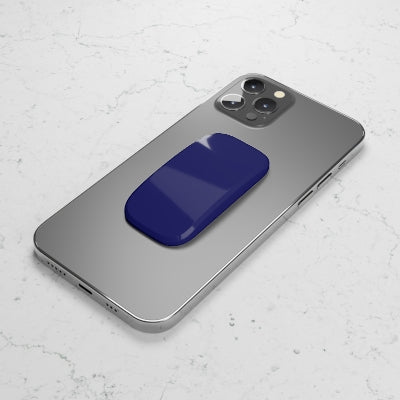 Midnight Blue Phone Grip in solid blue color in glossy or matte finish. Designed 
phone stand for All