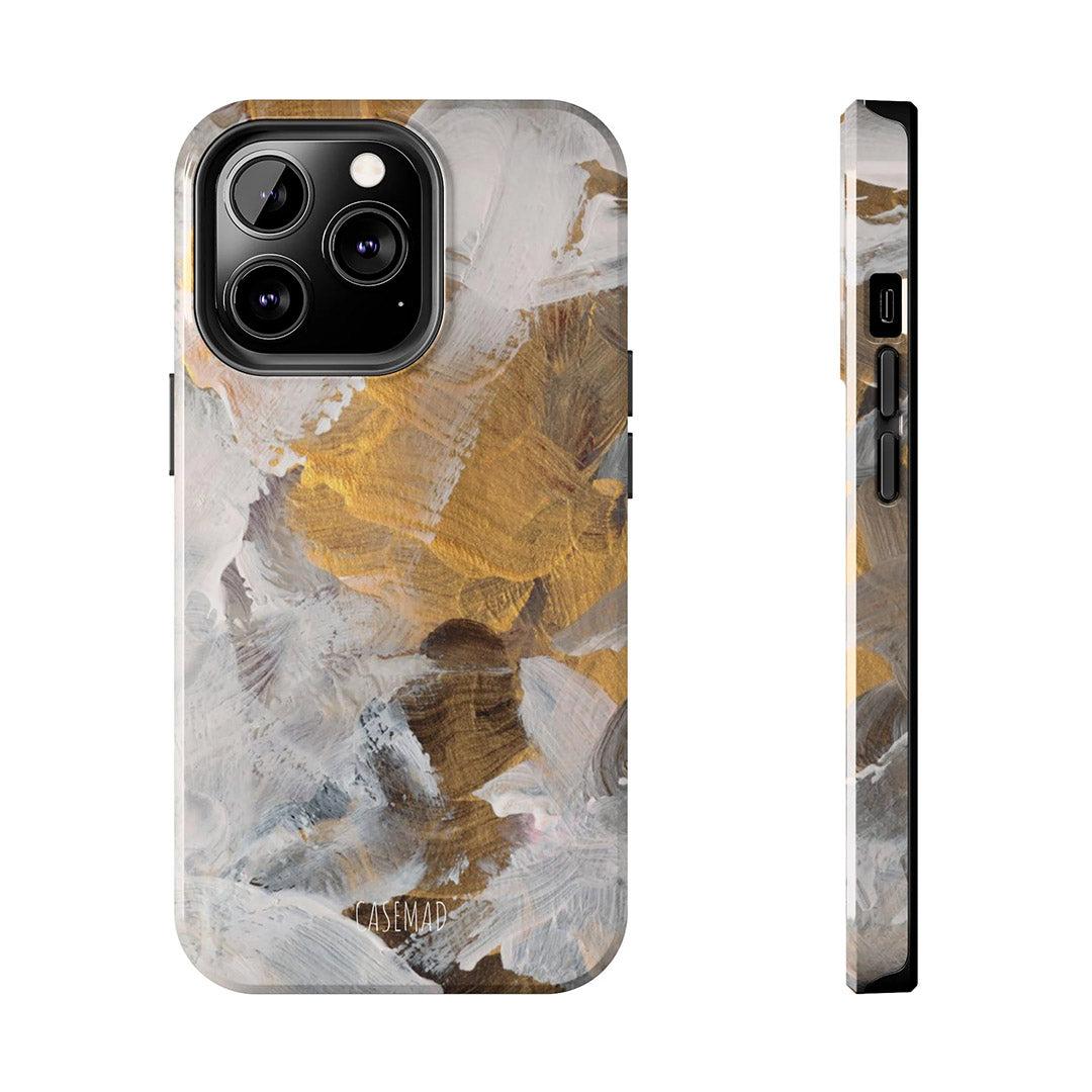 Messy Wall Tough Phone Case, Minimal iPhone Case, Rugged iPhone Case, Tough Phone Case, Wall Print iPhone Case, Neutral Phone Case-Phone Cases-Dalge